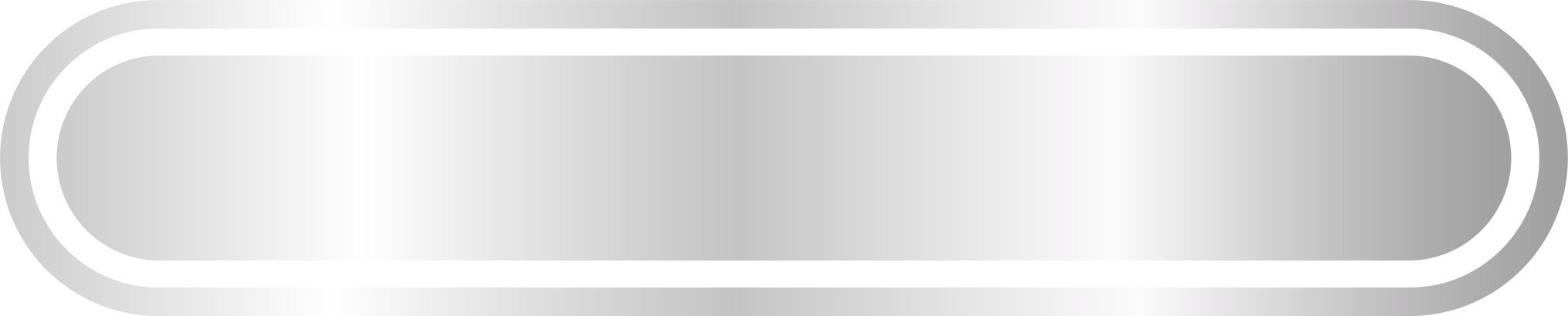 Metallic Silver Rounded Rectangle